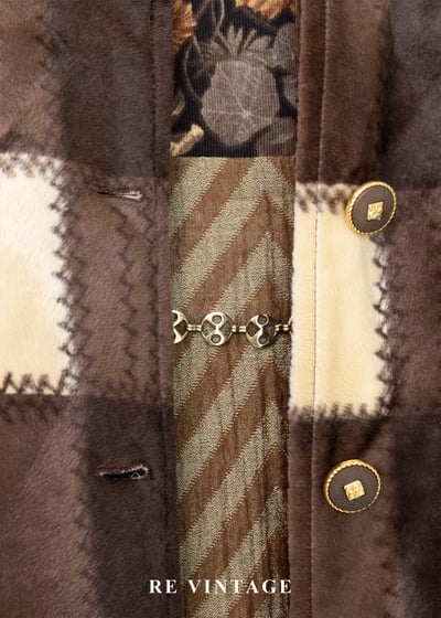 焦糖奶霜格紋絨布外套12