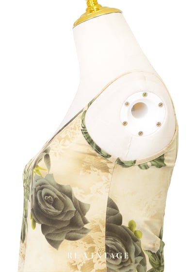 Olive Noir 橄欖綠葉暗香細肩帶長洋裝9