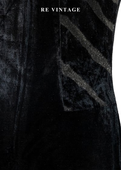 邊邊斑馬黑絨迷你洋裝8