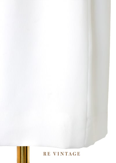 氣質單品 - 領口設計線條純白小洋裝7