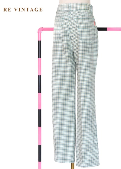 必備單品 - 藍綠色格紋長褲（28"）9
