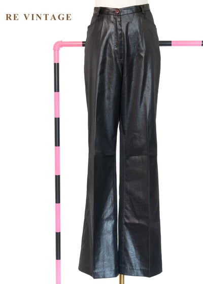 微高光感仿皮革長褲（27.5"）1