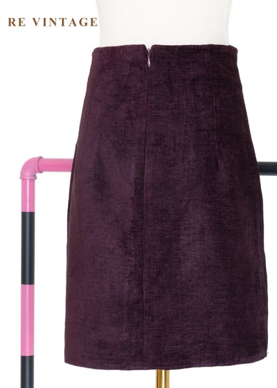 秋冬必備單品 - 紫光花束柔軟短裙（26"）7