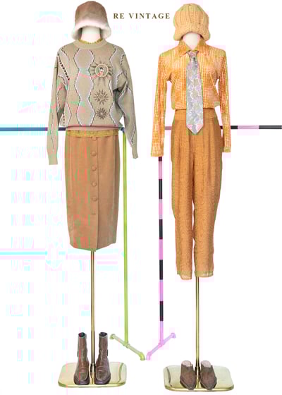 橘子色野性豹紋透膚上衣2