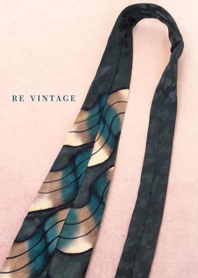 海地燈光折射抽象畫領帶6