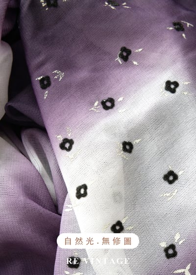 星塵灑落的紫色光暈網紗上衣14