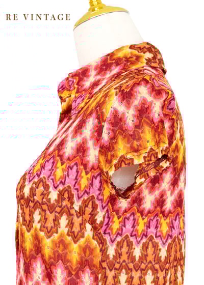 Summer in Paris 粉橘色織品長洋裝8