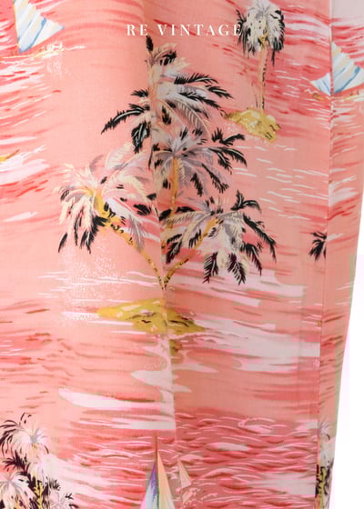 粉紅熱帶渡假風洋裝13