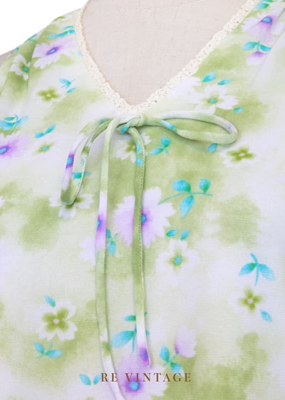 Dreamy Path 清新柔光綠削肩洋裝5