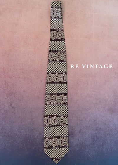棋盤格與圖騰儀式領帶6