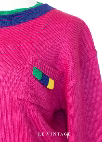 日本製 - 桃粉色の錢幣針織毛線上衣4