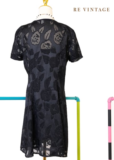 美國製 - 夜色盛開花園照山洋裝11