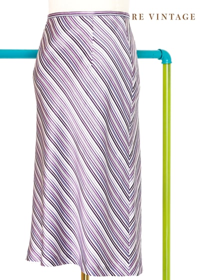 氣質單品 - 葡萄色斜紋緞面及膝裙（26"）5