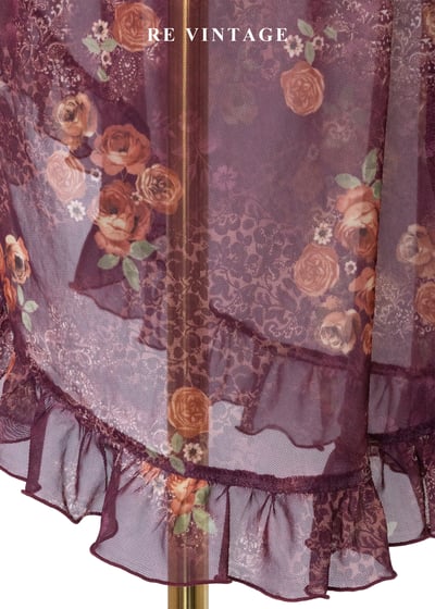 Rose Dust 茶玫瑰浪漫透膚洋裝13