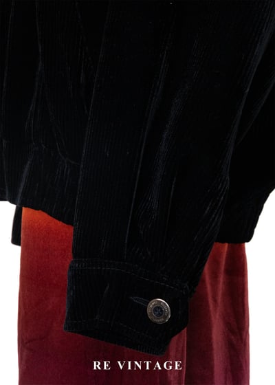 質感單品 - 直紋燈芯絨低調光澤夾克外套12