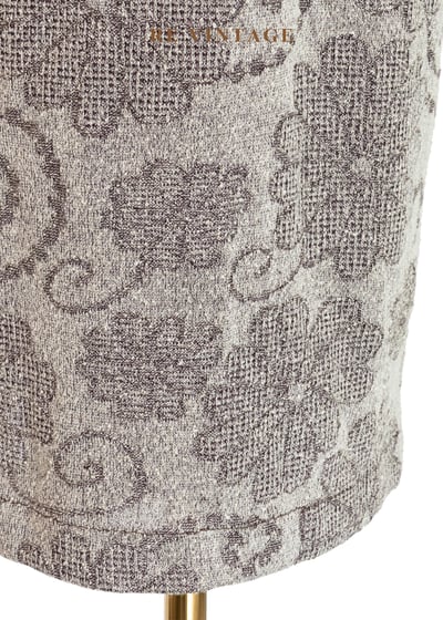 質感單品 - 溫潤培茶壓印花紋西裝式長洋裝15