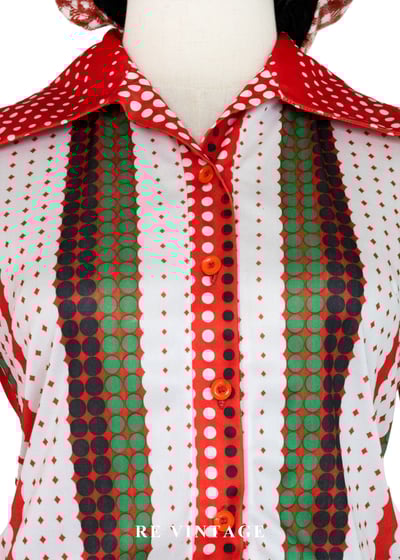 點點條紋夏日嘉年華短袖上衣3