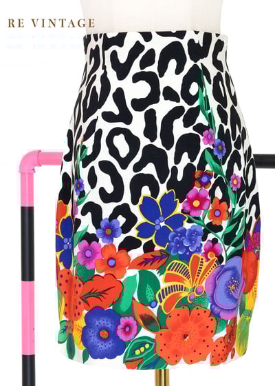 小豹的彩虹花園高腰短裙（26"）1