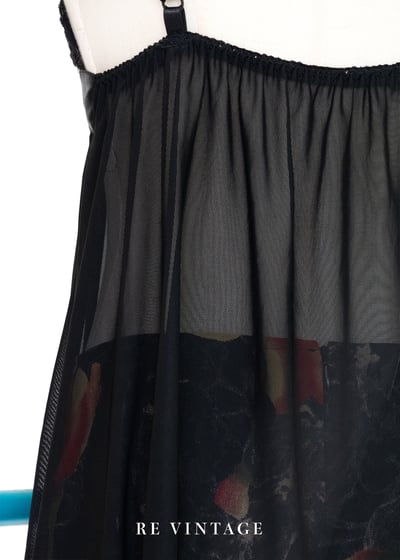 復古浪漫夜宴黑蕾絲細肩帶背心12