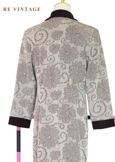 質感單品 - 溫潤培茶壓印花紋西裝式長洋裝16