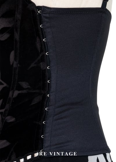 Midnight Petal Corset 黑絨馬甲背心9