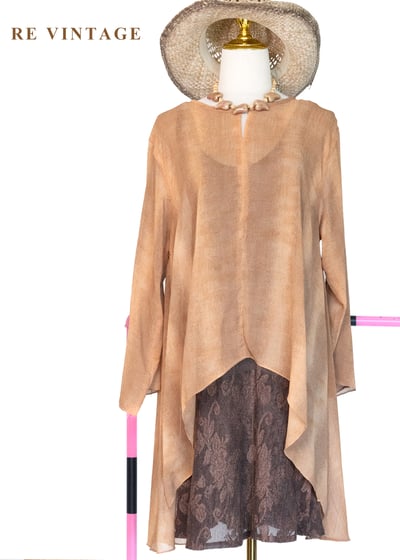 大地迴聲渲染不規則洋裝1