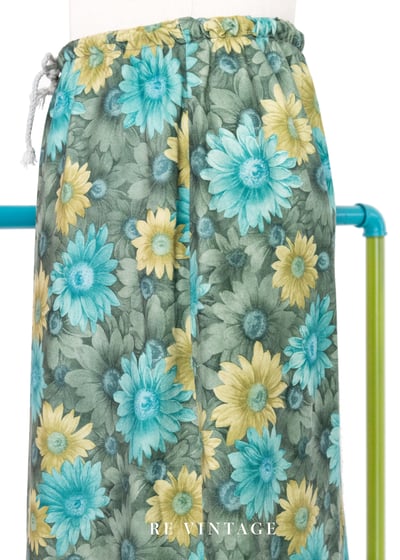 綠花園三色小花中長裙（23-29"）6