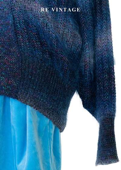 日本製 - 午夜星雲混色針織毛衣外套7