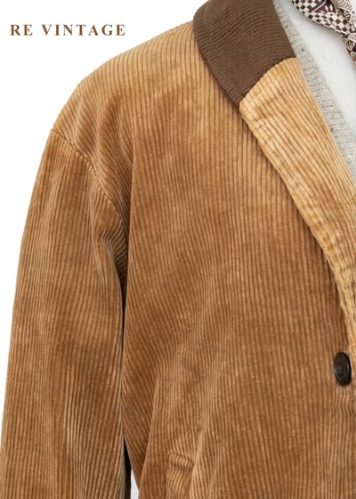 英倫Caramel 燈芯絨翻領夾克外套4