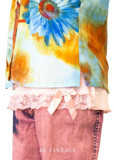 午後の畫布花語流動筆觸上衣9