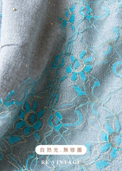 繁花詩篇 - 湖水藍精緻蕾絲背心13