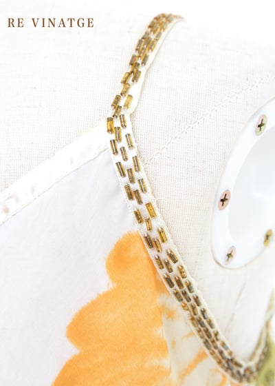 法國製 - 浪漫大黃花細肩帶洋裝6