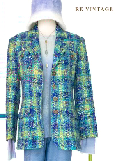 莫內花園裡的冬日海洋西裝外套1