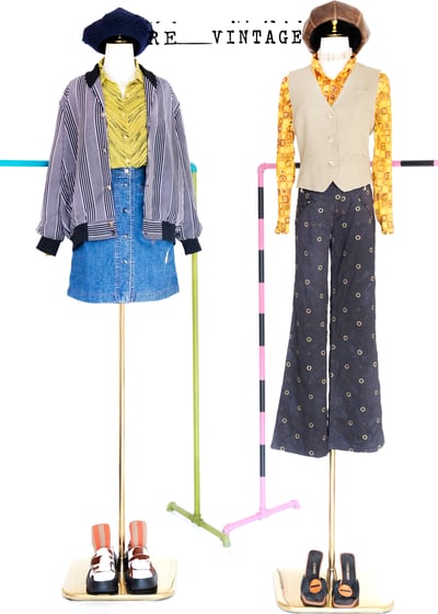 黃綠色の水波紋長袖襯衫3