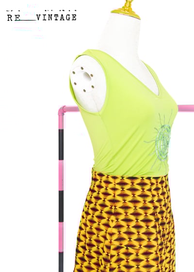 超靚涼閃電黃迷你短裙8