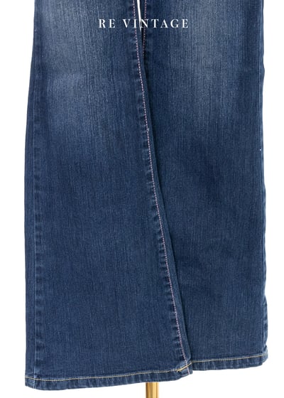 粉紅甜心低腰牛仔喇叭褲4