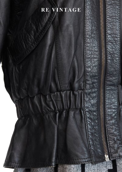 必備單品 - 率性廓形束腰皮外套6