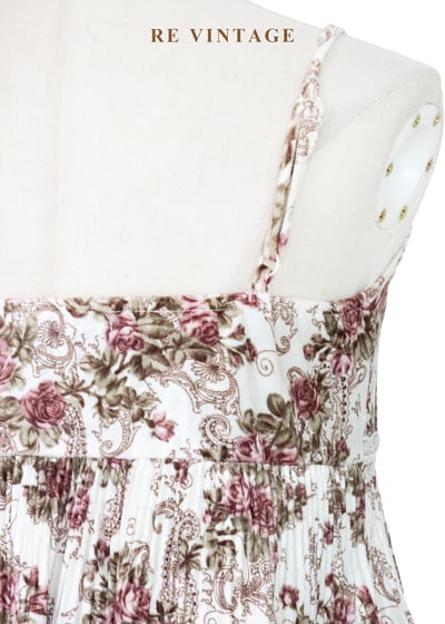 伯爵夫人的後花園 - 乾燥玫瑰碎花多層次絨布背心10