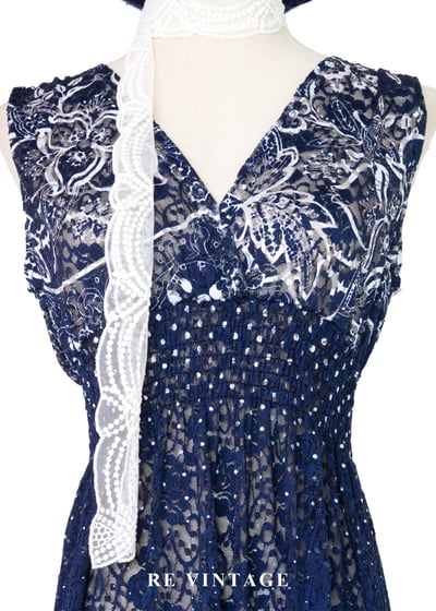 夜空繁星花藤交織蕾絲長洋裝5