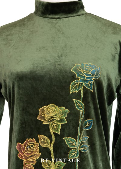 Light between Leaves 刺繡玫瑰絨布上衣3