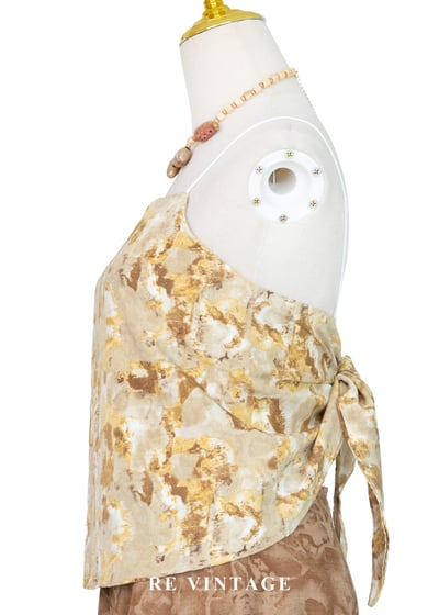 薑黃斑駁大理石紋一片式背心6