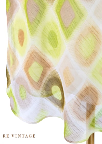 Amber Moss 菱格光影琥珀綠長裙（27"）4