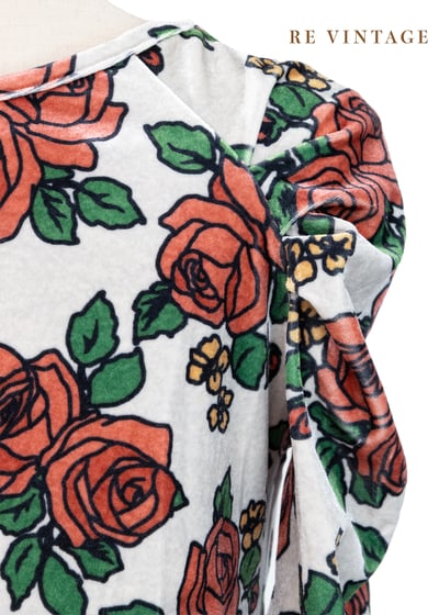 玫瑰玫瑰ILOVEYOU絨布洋裝11