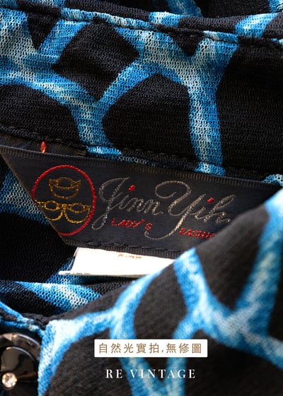 視覺靈魂長頸鹿紋透膚上衣13