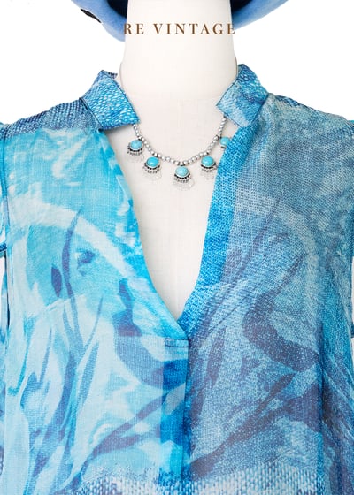 海霧與浪花的藍色旅程洋裝5