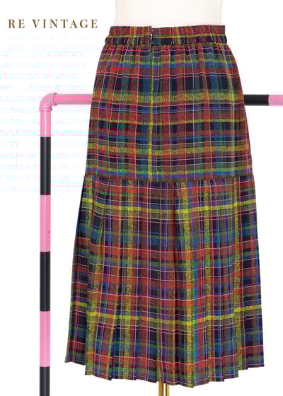 格紋心跳格紋百褶裙裙（27-32"）6