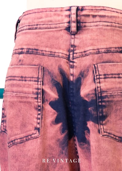 星染痕跡之花粉紅牛仔褲11