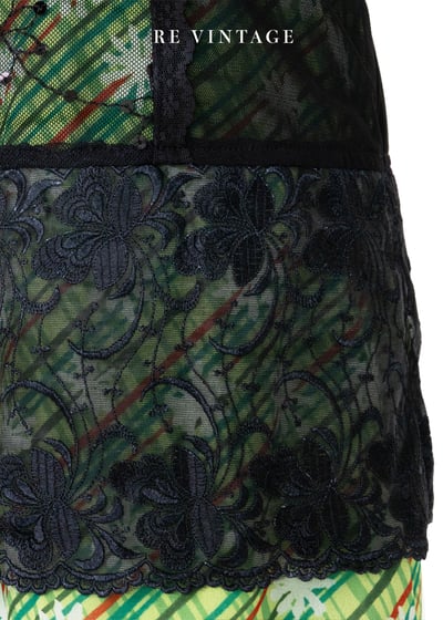 繁星花朵閃亮起舞黑蕾絲背心7