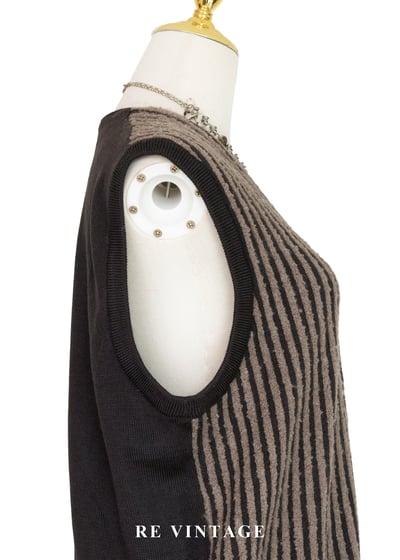 日本製 - 時光迴路摩卡棕針織背心7