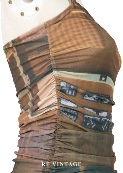 城市幻燈片繞頸長版背心9